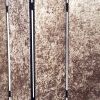 84 X 84 Bronze Wood & Fabric  Screen