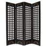 84" X 84" Brown Wood Omega  Screen