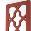 17 X 5 X 6 Red  Mirrored - Candle Holder Sconce
