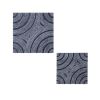 17" X 17" X 2" Gray, Lined Square - Wall Art