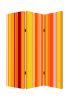 48 X 72 Multi Color Wood Canvas Deep Saffron  Screen