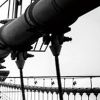 24" Black And White Canvas 3 Horizontal Panels Photo