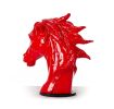 11" Red Polyresin Horse Head Sculpture