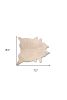 6' X 7' Off White Natural Cowhide Area Rug