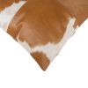 18" X 18" X 5" White And Brown Quattro  Pillow
