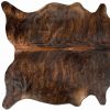 72" X 84" Dark Brindle Cowhide - Rug