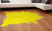 60" X 84" Yellow Cowhide - Area Rug