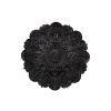13" White Medallion Distressed Metal Wall Decor