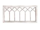 Distressed White Metal And Wood Framed Wall Art