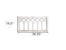 Distressed White Metal And Wood Framed Wall Art