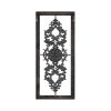 36" Teal and White Wood and Metal Distressed Panel Wall Decor