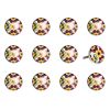 1.5" X 1.5" X 1.5" Yellow Blue And Red  Knobs 12 Pack