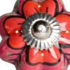 1.5" X 1.5" X 1.5" Hues Of Pink Red And Green  Knobs 8 Pack