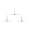 Set of Three 7" White Divers Resin Wall Decor