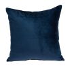 20" Navy Blue Cotton Blend Throw Pillow