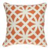 20" X 7" X 20" Transitional Orange Pillow Cover With Poly Insert
