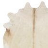6' Blush Brindled Natural Cowhide Rug