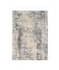 8' X 10' Ivory Blue Machine Woven Abstract Indoor Area Rug