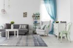 7' X 10' Polypropylene Blue Area Rug
