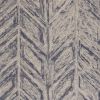 8' X 10' Blue Hand Tufted Herringbone Indoor Area Rug