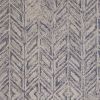 8' X 10' Blue Hand Tufted Herringbone Indoor Area Rug