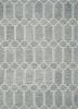 8' X 10' Slate Blue Hand Tufted Geometric Indoor Area Rug