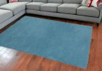 8' X 11' Highlighter Blue Indoor Shag Rug
