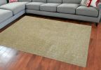 8' X 11' Yellow Heather Indoor Shag Rug