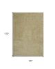 8' X 11' Yellow Heather Indoor Shag Rug