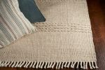 7' X 9'  Wool Natural Area Rug