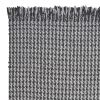 8' X 10' Grey Hand Woven Houndstooth Indoor Area Rug