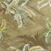 8' Moss Green Hand Tufted Tropical Trees Round In Area Rug