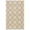 8' X 11' Ivory Wool Geometric Hand Tufted Area Rug