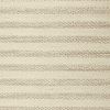 8' X 10' White Ivory Hand Woven Knobby Cornish Stripe Area Rug