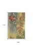 8' X 10' Blue Green Hand Tufted Tropical Plant Area Rug