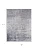 8' X 10' Slate Grey Hand Loomed Abstract Brushstroke Area Rug