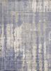 7' X 10'  Viscose Grey Or  Blue Area Rug