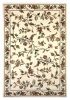 10' X 13' Ivory Machine Woven Floral Vines Area Rug