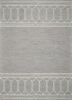 9' X 12' Grey Hand Tufted Geometric Area Rug
