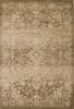5' X 8' Beige Machine Woven Distressed Floral Traditional Area Rug