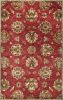 3' X 5' Red Hand Tufted Wool Traditional Floral Area Rug