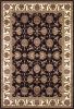 5' X 8' Black Or Ivory Floral Bordered Area Rug