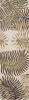 3' X 5' Natural Beige Hand Tufted Tropical Leaves Indoor Area Rug