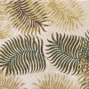 3' X 5' Natural Beige Hand Tufted Tropical Leaves Indoor Area Rug