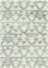 5' X 8' Ivory Or Grey Geometric Triangle Indoor Area Rug