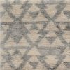 5' X 8' Ivory Or Grey Geometric Triangle Indoor Area Rug