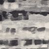 5' X 8' Shades Of Grey Machine Woven Abstract Brushstroke Indoor Area Rug