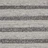 3' X 5' Grey White Hand Woven Knobby Stripes Indoor Area Rug