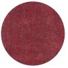 6' Red Heather Round Indoor Shag Rug