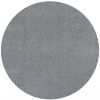 6' Grey Round Indoor Shag Rug